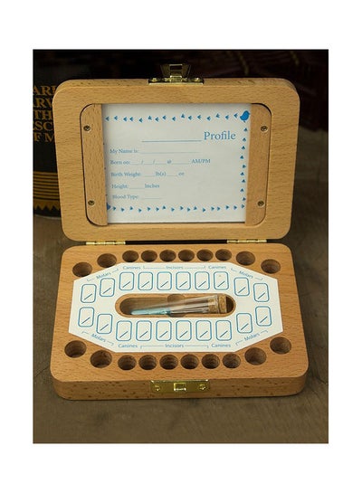 Buy Baby Wooden Dental House Tooth Box in Saudi Arabia