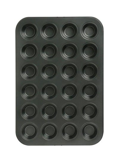 Buy 24 Cup Mini Muffin Mould Black 35x2x26cm in UAE