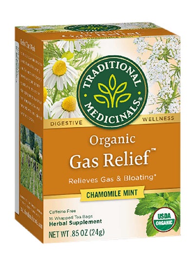 Buy Organic Gas Relief Caffeine Free Herbal Tea - 16 Bags in UAE