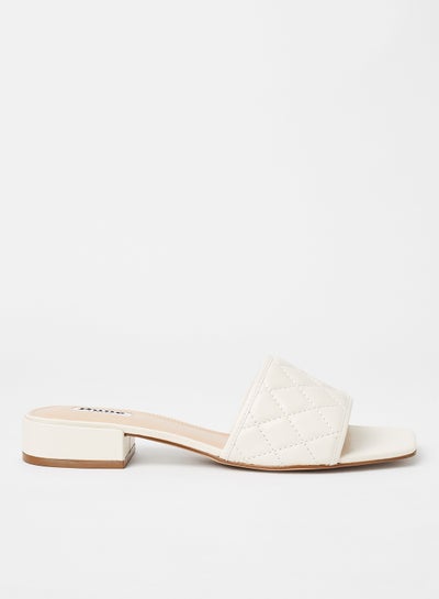 Buy Linear Leather Sandals White in Egypt