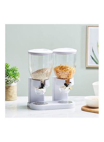 Buy Philly Double Cereal Dispenser White in Saudi Arabia