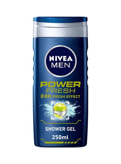 اشتري Power Fresh Shower Gel 3-in-1 With 24h Fresh Effect And Citrus Scent Blue 250ml في مصر