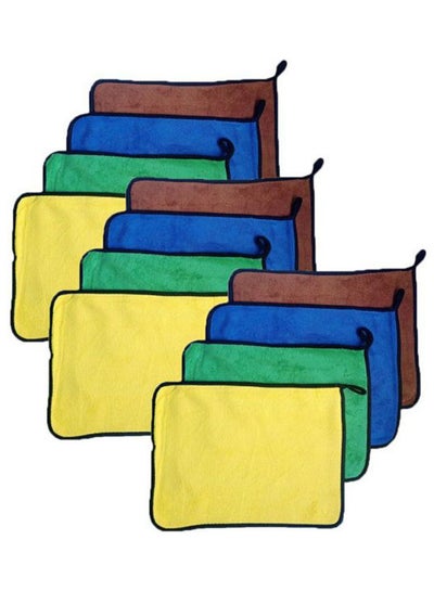 اشتري Microfiber Cleaning Towels متعدد الألوان 30X40سم في مصر