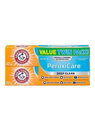 Buy 2-Pack PeroxiCare Tartar Control Fluoride Toothpaste with Baking Soda & Peroxide Multicolour in UAE