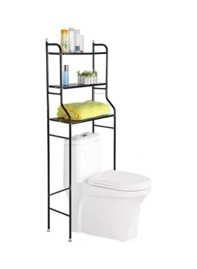 Buy Bathroom Storage Shelves, Storage Rack Black 160x50cm in Egypt