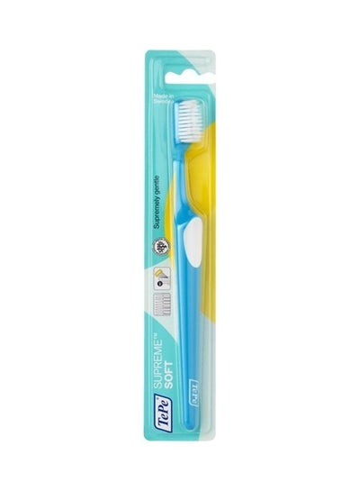 Buy Supreme Super Soft Blister Toothbrush Blue/White in UAE