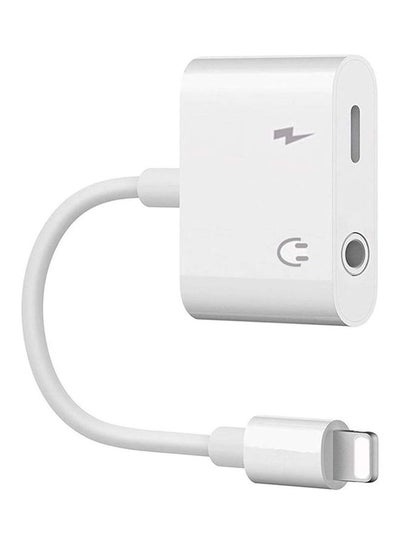 Buy Headphone Jack Adapter for iPhone White in Saudi Arabia