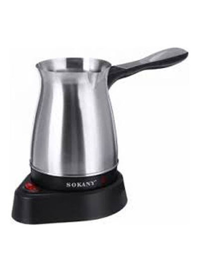 Buy 500ml Turkish Electric Coffee Maker Boiled Milk Espresso Pot 220V 0.5 L 50 W SK-214 Silver in Egypt