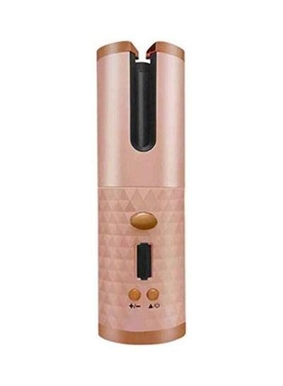 Buy Rechargeable Cordless Automatic Hair Curler Iron Rose Gold Rose Gold 55cm in Saudi Arabia