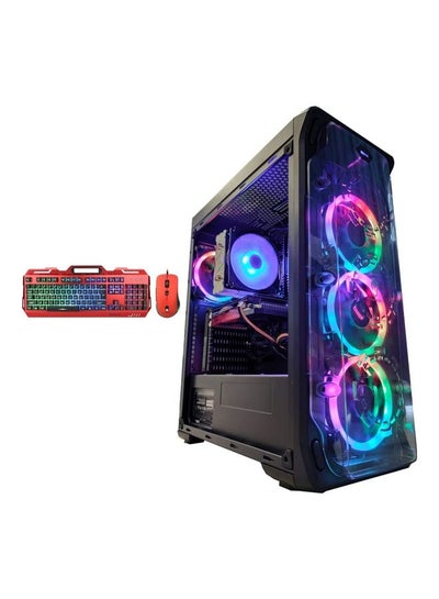 Buy Gaming Tower PC, Core i5 Processor/32GB RAM/1TB HDD+240GB SSD Hybrid Drive/6GB NVIDIA GeForce RTX2060 Graphic Card With Keyboard And Mouse Black/Red in UAE