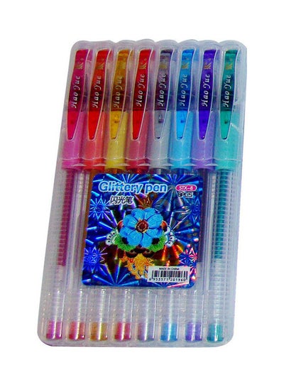 اشتري Glitter Pen Set 8 Colors S&A Multicolour في مصر