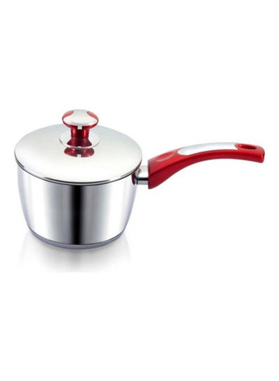 Buy Optima Colour Stainless Steel Sauce Pan Silver-Red 18cm in Egypt