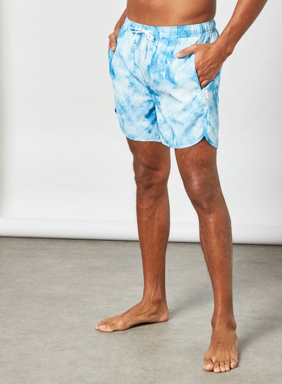 Buy Tie-Dye Swim Shorts Blue in Saudi Arabia