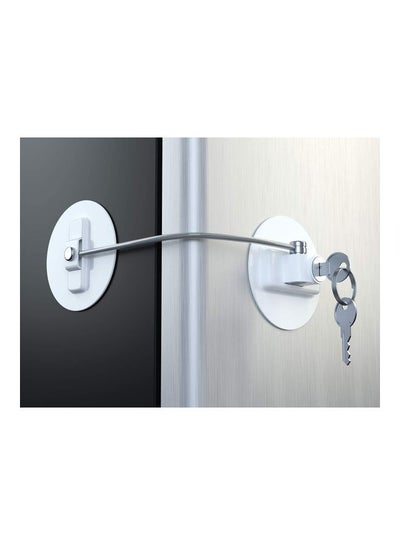 Buy Highly Secured Refrigerator Lock With Key White in UAE