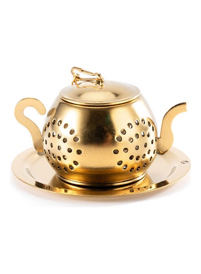 اشتري Teapot Shaped Tea Filter ذهبي 3x5.5x5سم في الامارات