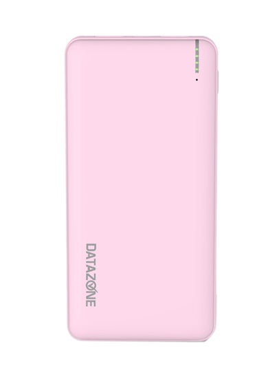 Buy 10000.0 mAh Portable Lightweight Power Bank Pink in Saudi Arabia