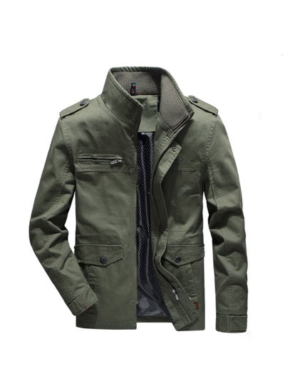 Buy Fashionable Casual Jacket Green in Saudi Arabia