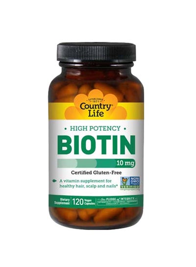 Buy Biotin 10 mg Vegan Capsules 120's in UAE