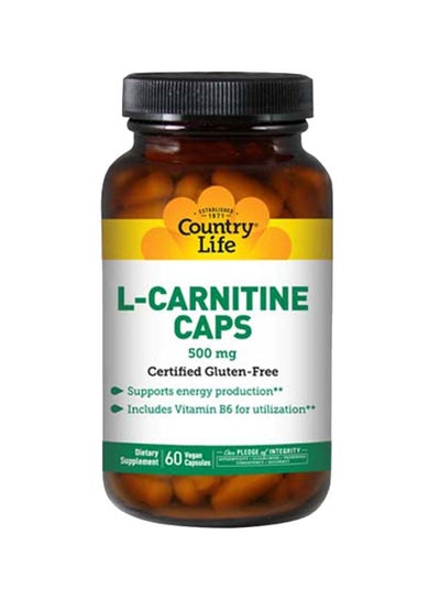 Buy L-Carnitine 500 mg Vegan Capsules 60's in Saudi Arabia