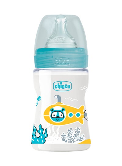 اشتري زجاجة رضاعة بلاستيكية ويل بينج بسعة 150 مل مع حلمة من السيليكون بتدفق بطيء للأولاد بعمر 0 شهر فأكبر في مصر