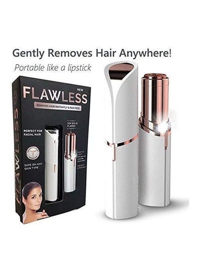 Buy Painless Facial Hair Remover White/Rose Gold in Egypt