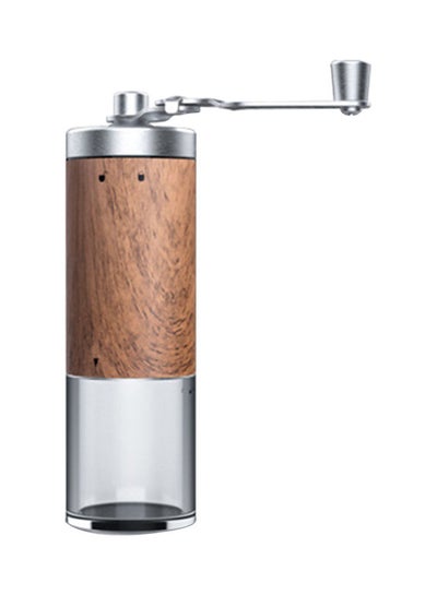 Buy Manual Coffee Grinder Brown/Silver 16.0x5.5x5.5cm in Saudi Arabia