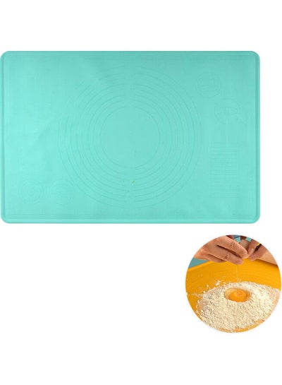 اشتري Silicone Pastry Mat With Measurements أزرق في مصر