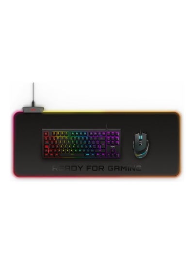 Buy Fabric Gaming Mouse Pad ESG P5 RGB Water Resistant (XL Size, Non-Slip Base), Black in UAE