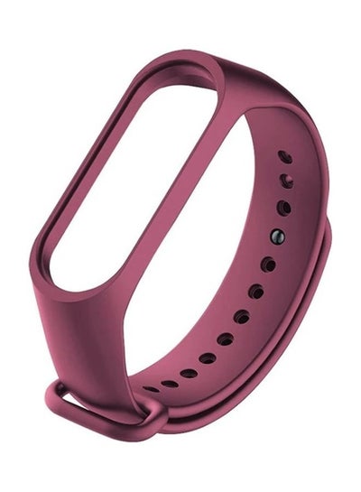 اشتري Replacement Silicone Strap For Xiaomi Mi Band 3/4/5/6 Magenta في السعودية