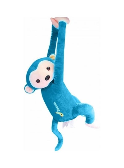 Buy Hanging Monkey Tissue Holder Blue 35cm in Saudi Arabia