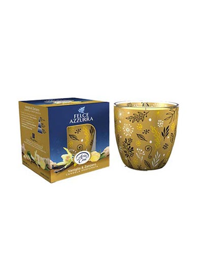 Buy Vanilla And Ginger Perfuming Candle Ocean Blue 120grams in UAE