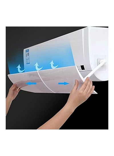 Buy Anti Direct Blowing Retractable Air Conditioning Deflector T143 White in Saudi Arabia