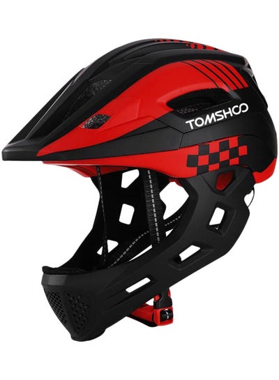 Buy Cycling Full Helmet with Rechargeable Tail for Kids in UAE