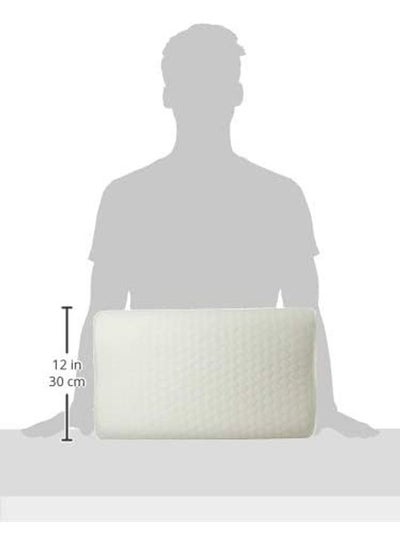 اشتري Protective Orthopedic Contour Pillow ميموري فوم أبيض 50 x 30 x 10سم في الامارات