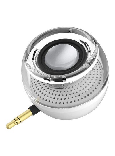 Buy Plug Mini Speaker For PC White/Clear in UAE