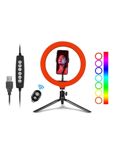 Buy RGB Ring Light With Accessories Multicolour in Egypt