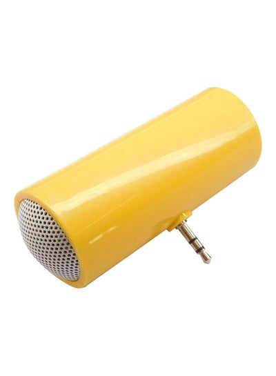 Buy Portable Stereo Speaker for Mobile Phone Yellow in Saudi Arabia