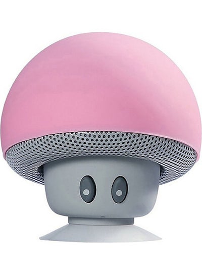 Buy Mini Portable Mushroom Stereo Bluetooth Speaker Pink in UAE