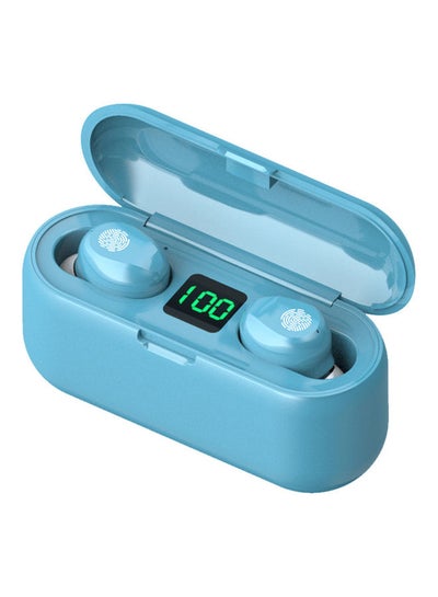 Buy F9-8 Wireless Earphones Light Blue in UAE