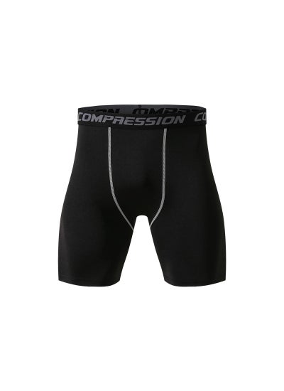 Buy Quick Dry Compression Shorts Black in UAE