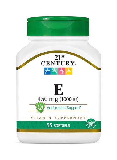 Buy E 450mg (1000 IU) Vitamin Supplement - 55 Softgels in UAE