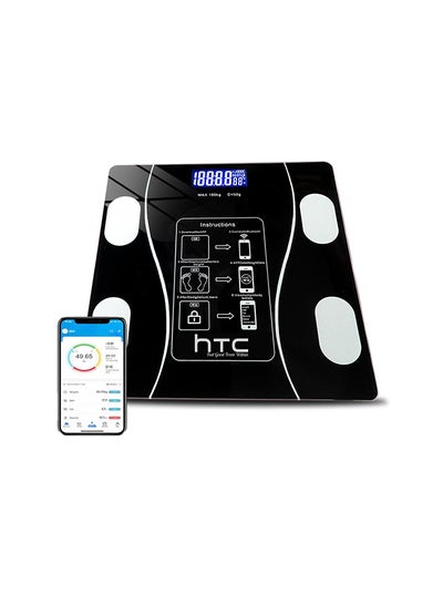 Buy Smart Weighing Scale / Bath Scale With Bluetooth Compatible With IOS And Android in UAE
