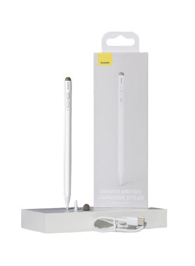 اشتري Stylus Pen For iPad 9th 10th Generation 2X Fast Charge Active Pencil Compatible With 2018 To 2023 Apple iPad Pro 11 And 12.9 Inch iPad Air 3 4 5 6 10 Mini 5 6 Gen White في السعودية