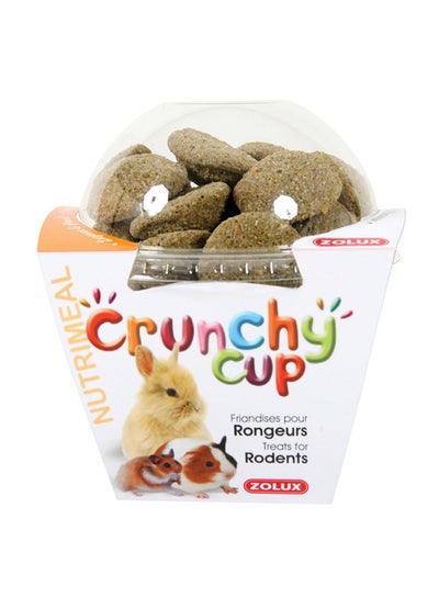 اشتري Crunchy Cup Rodent Treats Lucerne and Parsley 200g بني في الامارات