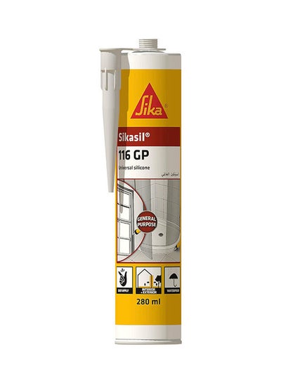 Buy Sikasil 116 GP Universal Silicone Sealant White 280ml in UAE