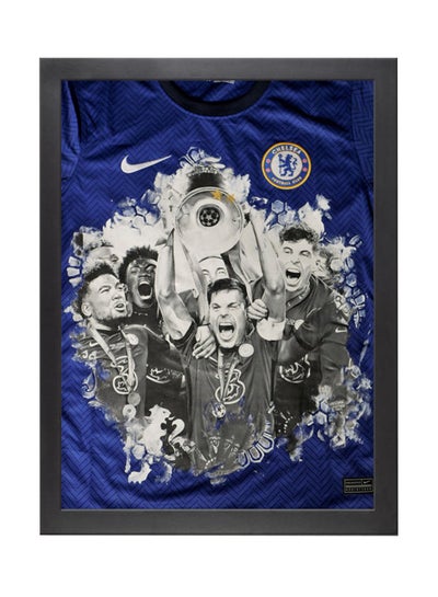 Buy Chelsea Champions League Poster With Frame Multicolour 30x40cm in UAE