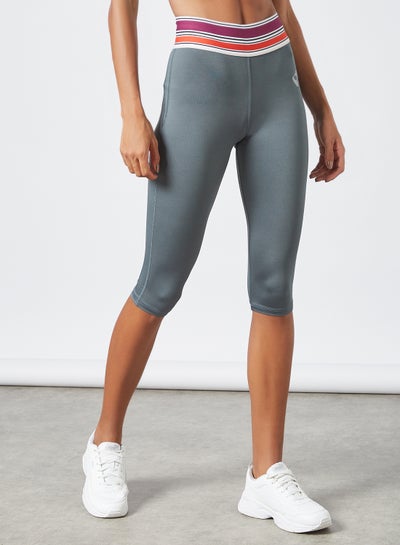 Buy Activewear Capri Tights Grey in UAE