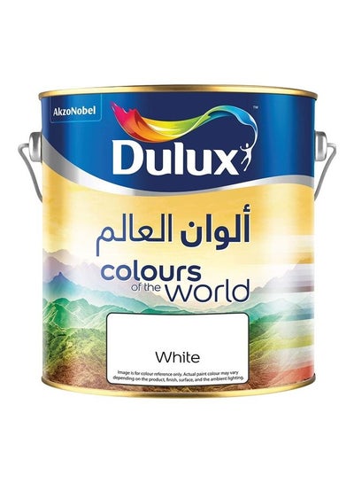 Buy Colours Of The World Matt Paint White 18000ml in UAE