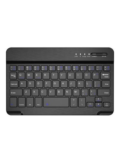 اشتري لوحة مفاتيح لاسلكية ذكية باللغتين العربية والإنجليزية لون أسود في الامارات