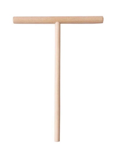 Buy Crepe Maker Pancake Batter Wooden Spreader Stick Beige in UAE